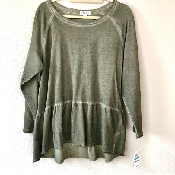 NWT! Style & Co Macy's Peplum High Low Top Plus sizes - Picture 3 of 4